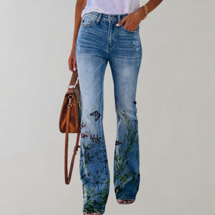 Mune Fashion | Flared Pants with Button Closure