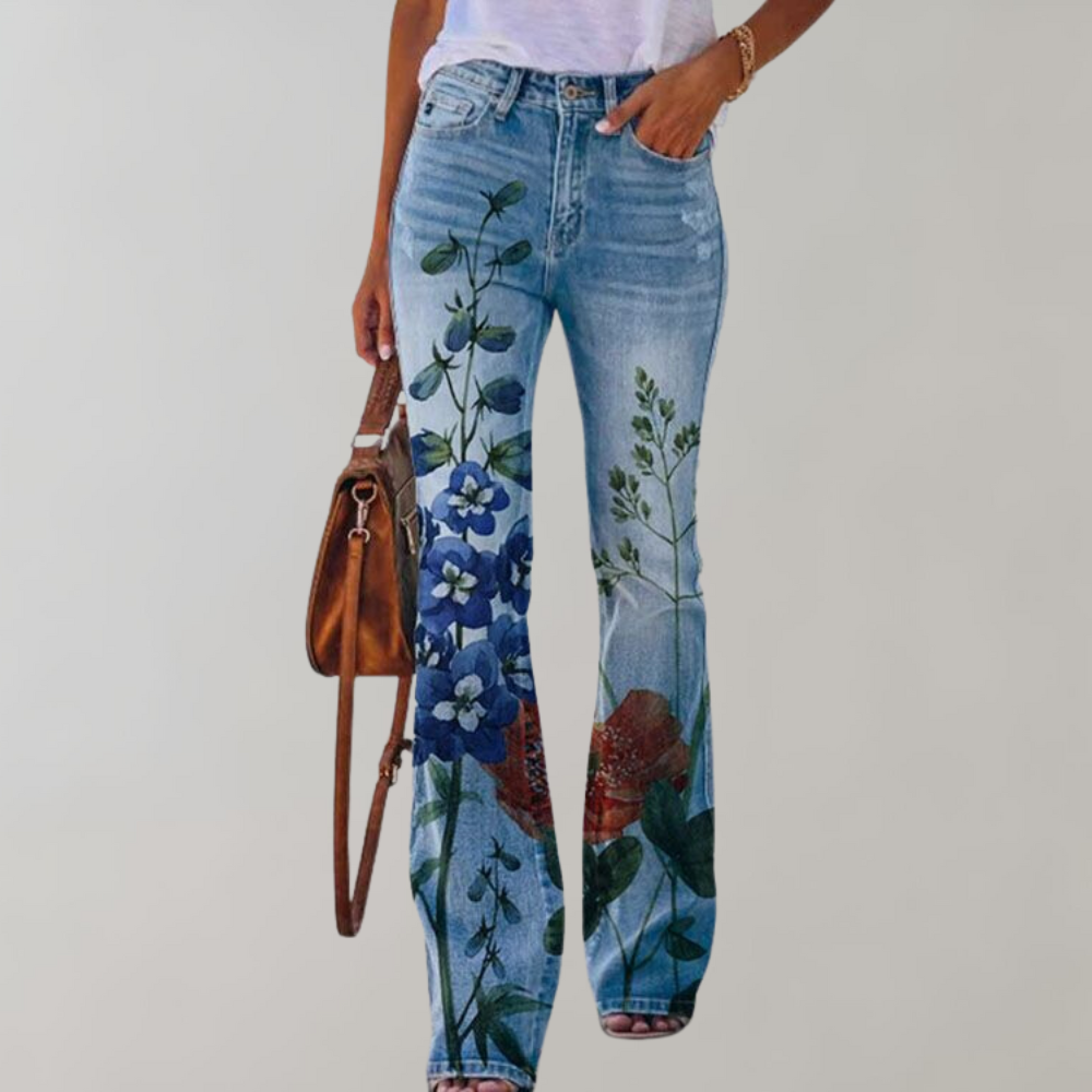 Mune Fashion | Flared Pants with Button Closure
