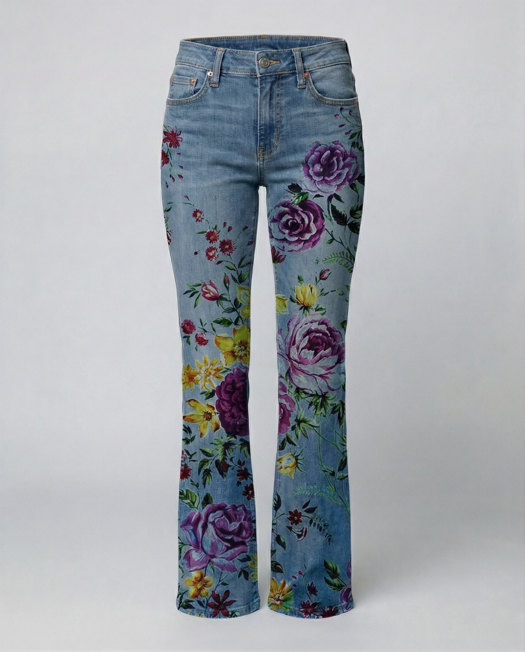 High-cut women's flared pants