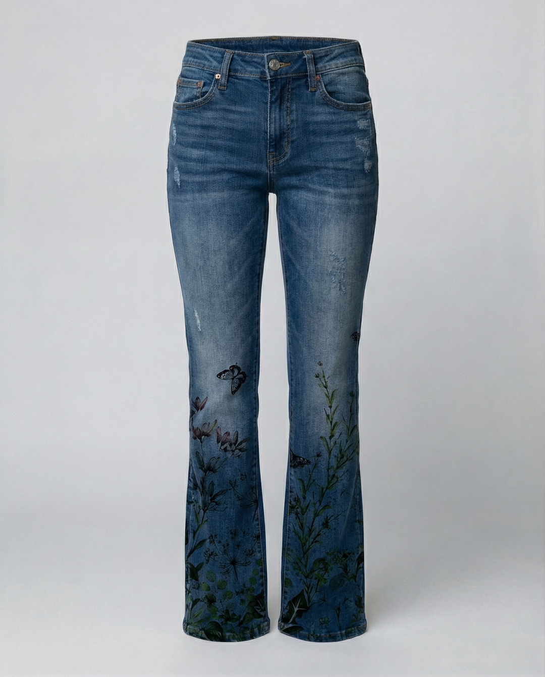 High-cut women's flared pants