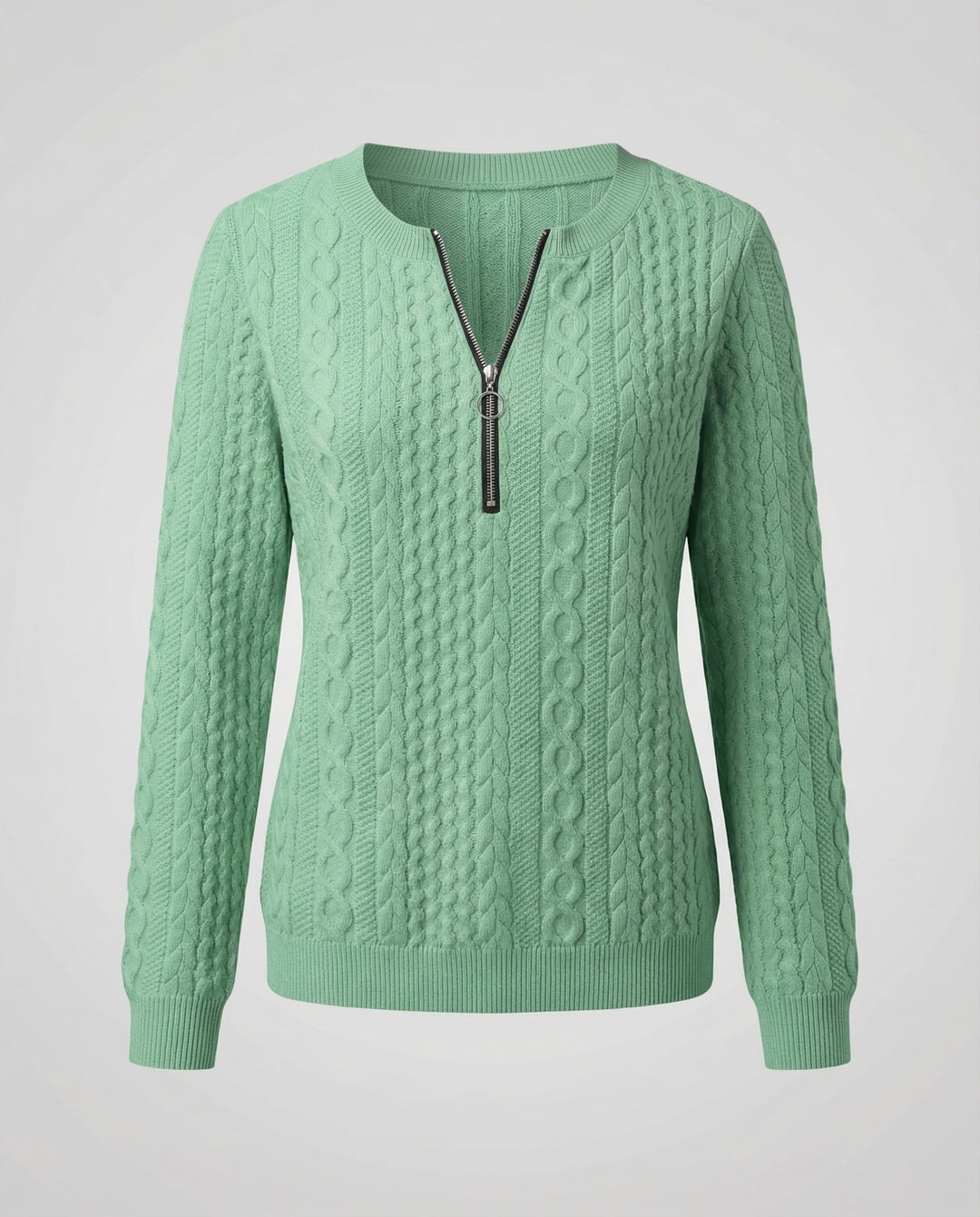 Textured Knit Casual Sweater Women
