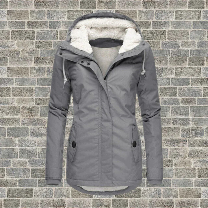 Mune | Pleated Cotton Coat with Hood