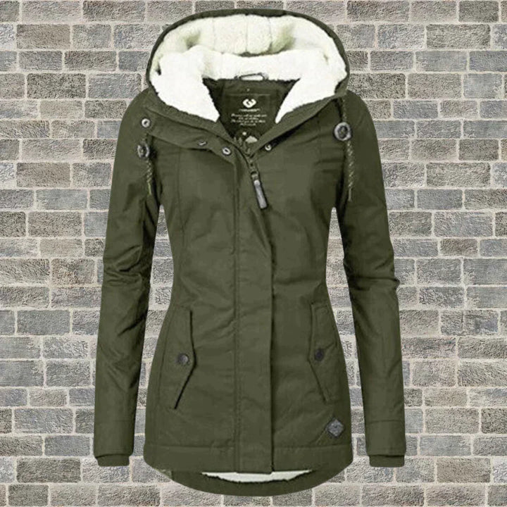 Mune | Pleated Cotton Coat with Hood