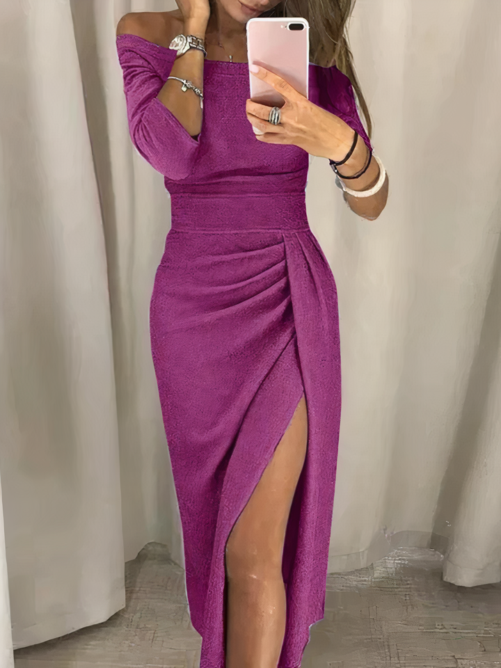 Mune | Off-Shoulder Glitter Dress