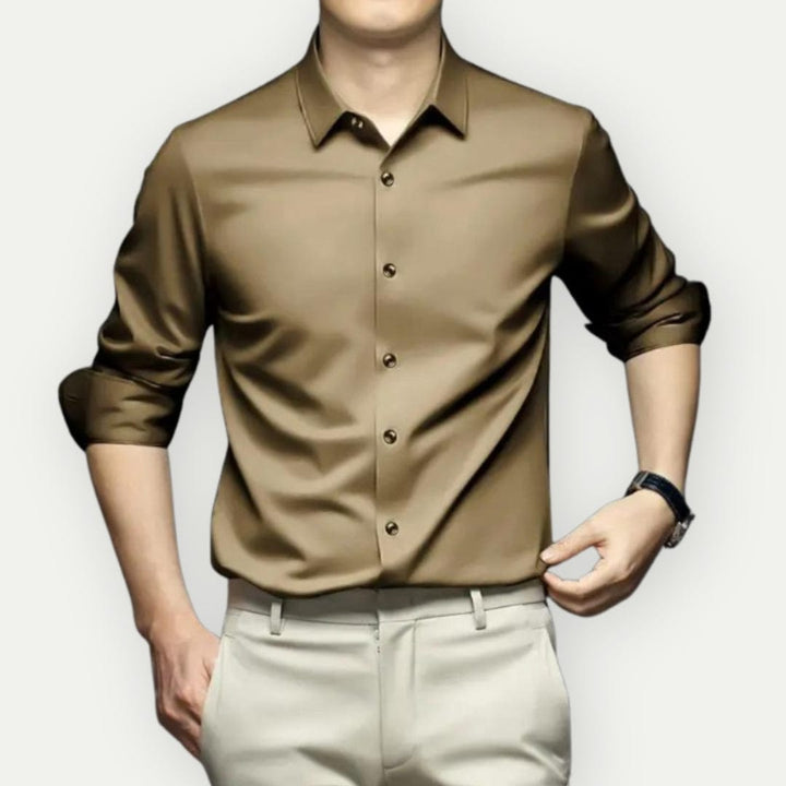 Wrinkle-free, non-iron shirt