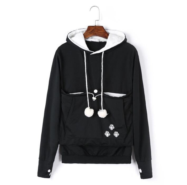 Mune | Practical Women's Hooded Sweatshirt with Pouch Pocket for Pets
