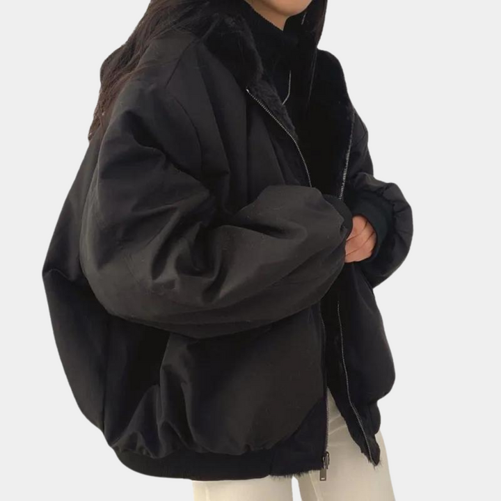 Mune | Women's winter jacket with soft lining and double-layer design with hood