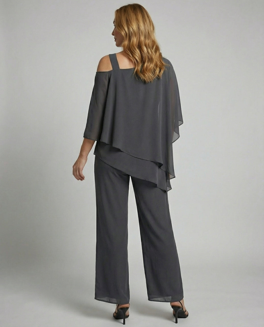 Elegant Chiffon Evening Set Women