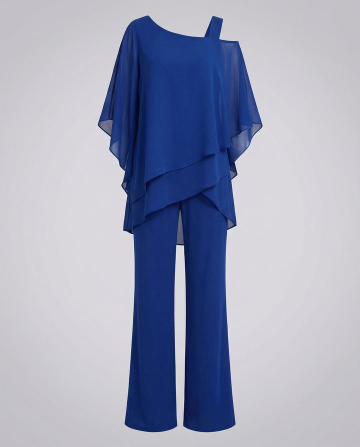 Elegant Chiffon Evening Set Women
