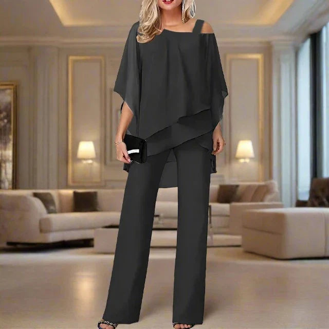 Mune | Luxury Chiffon Set for Elegant Evenings