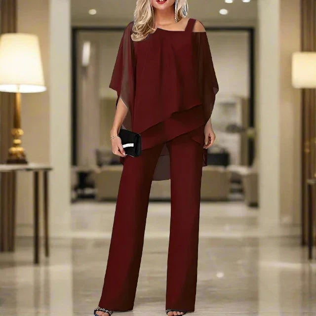 Mune | Luxury Chiffon Set for Elegant Evenings