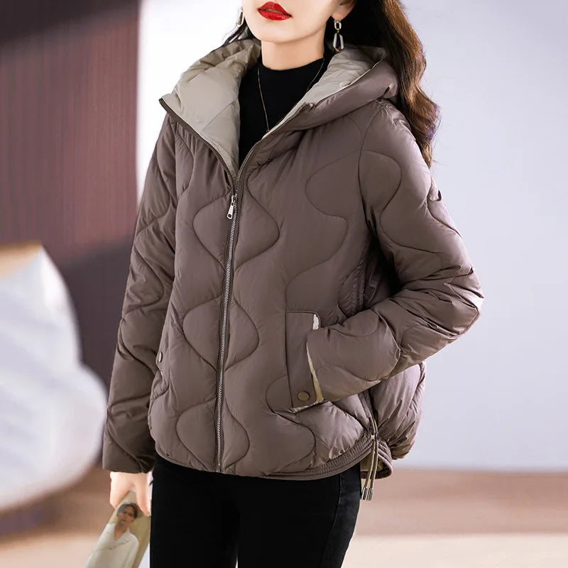 Mune | Women's quilted jacket with hood and zipper