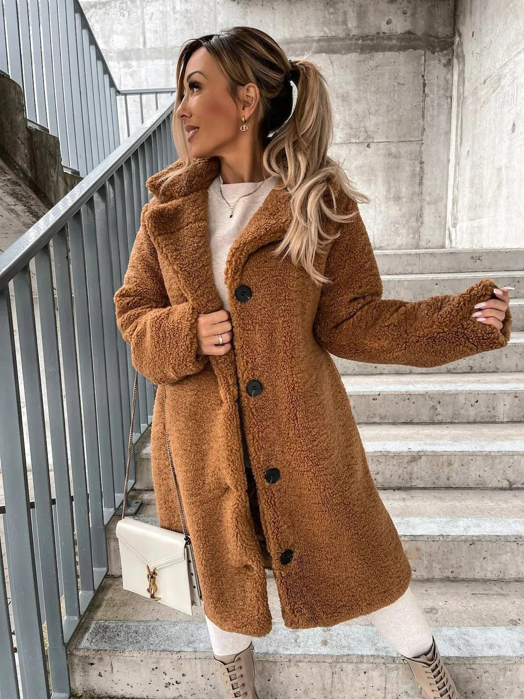 Mune | Cashmere Plush Trench Coat For Women