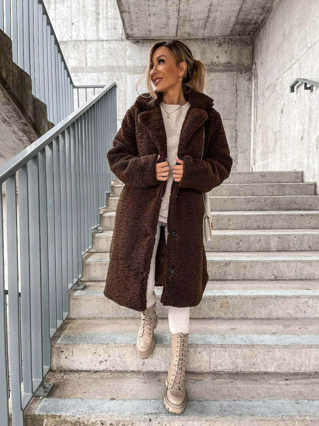 Mune | Cashmere Plush Trench Coat For Women