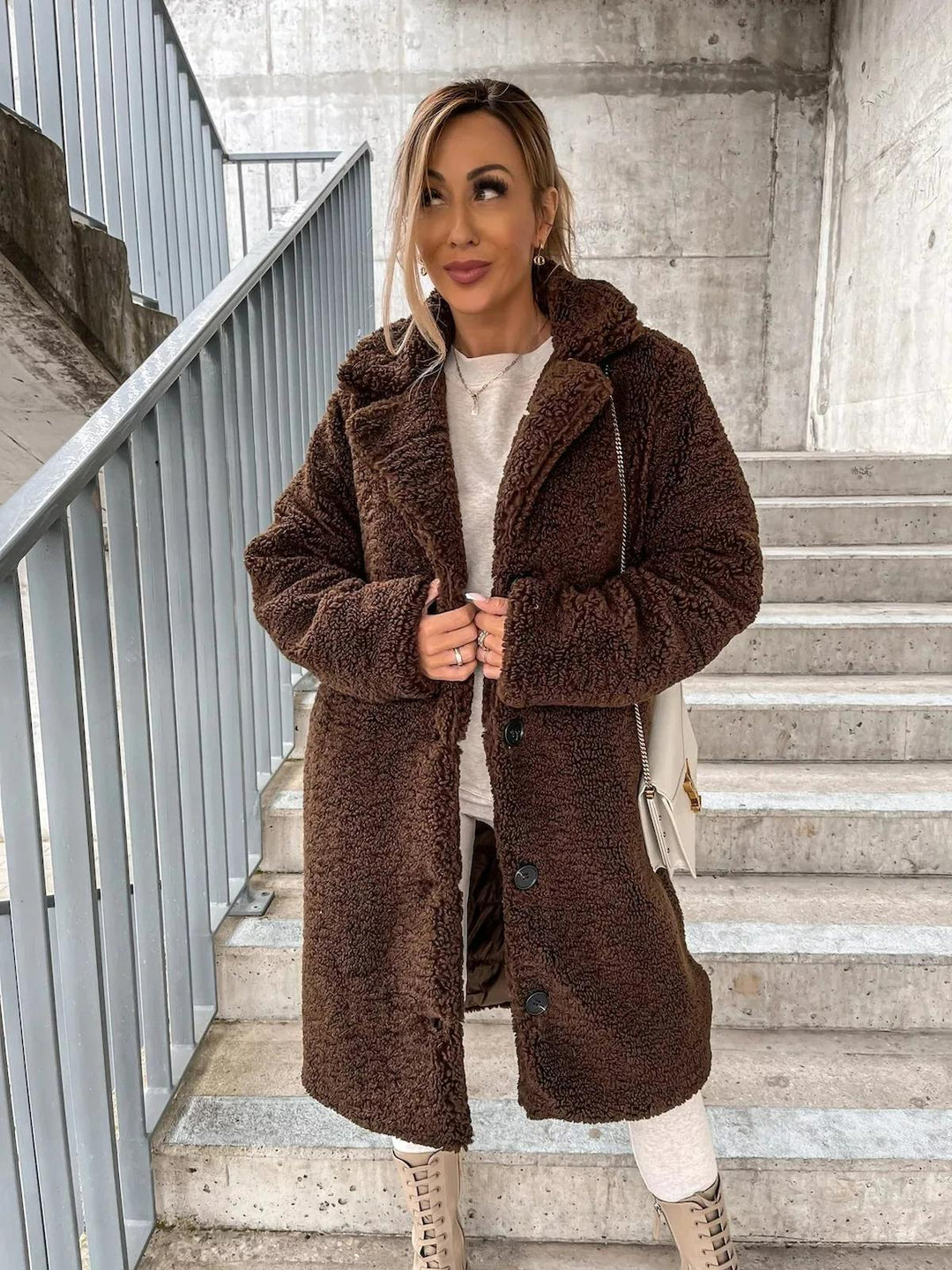 Mune | Cashmere Plush Trench Coat For Women