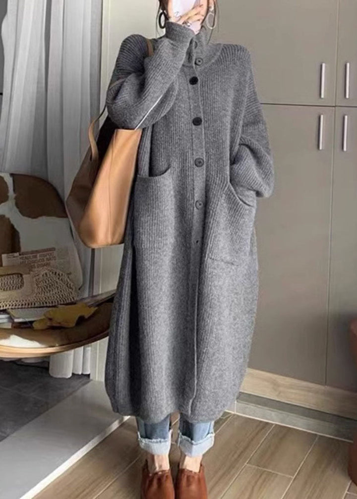 Mune | Women's Long Cardigan with Collar and Pockets