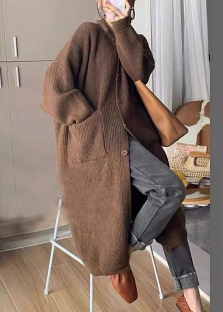 Mune | Women's Long Cardigan with Collar and Pockets