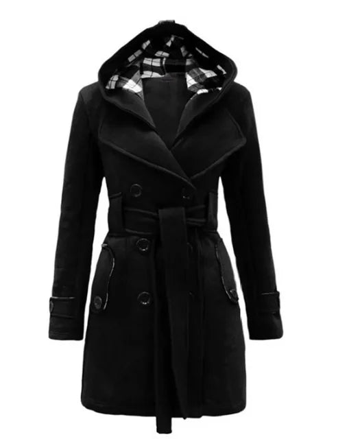 Mune | Women's trench coat with hood and belt