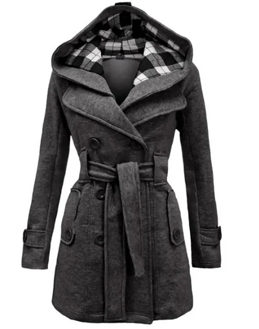Mune | Women's trench coat with hood and belt