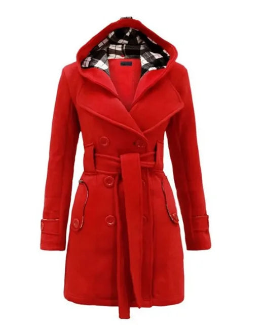 Mune | Women's trench coat with hood and belt