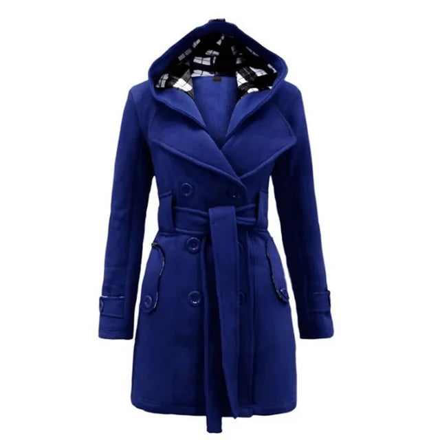 Mune | Women's trench coat with hood and belt