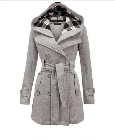 Mune | Women's trench coat with hood and belt