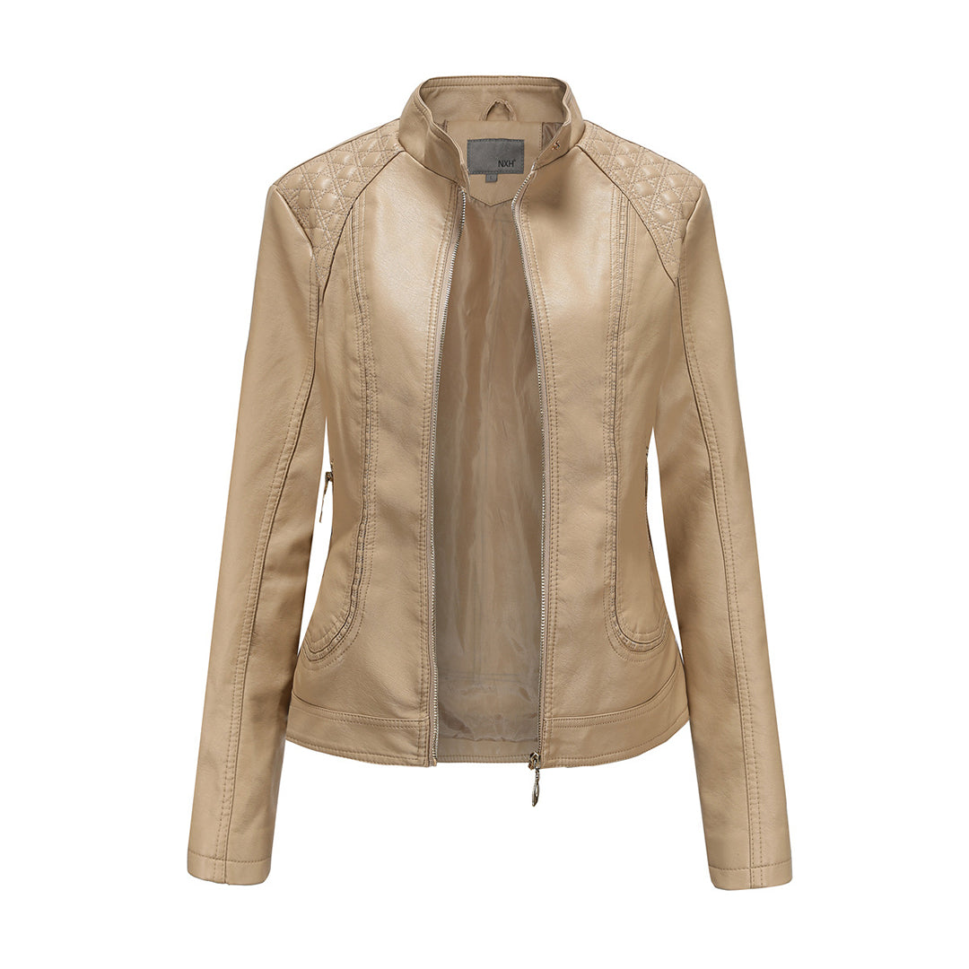 Mune | Stylish leather women's jacket made of genuine leather
