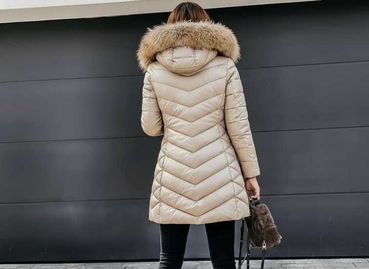 Mune | Down jacket with fur collar - Warm winter jacket