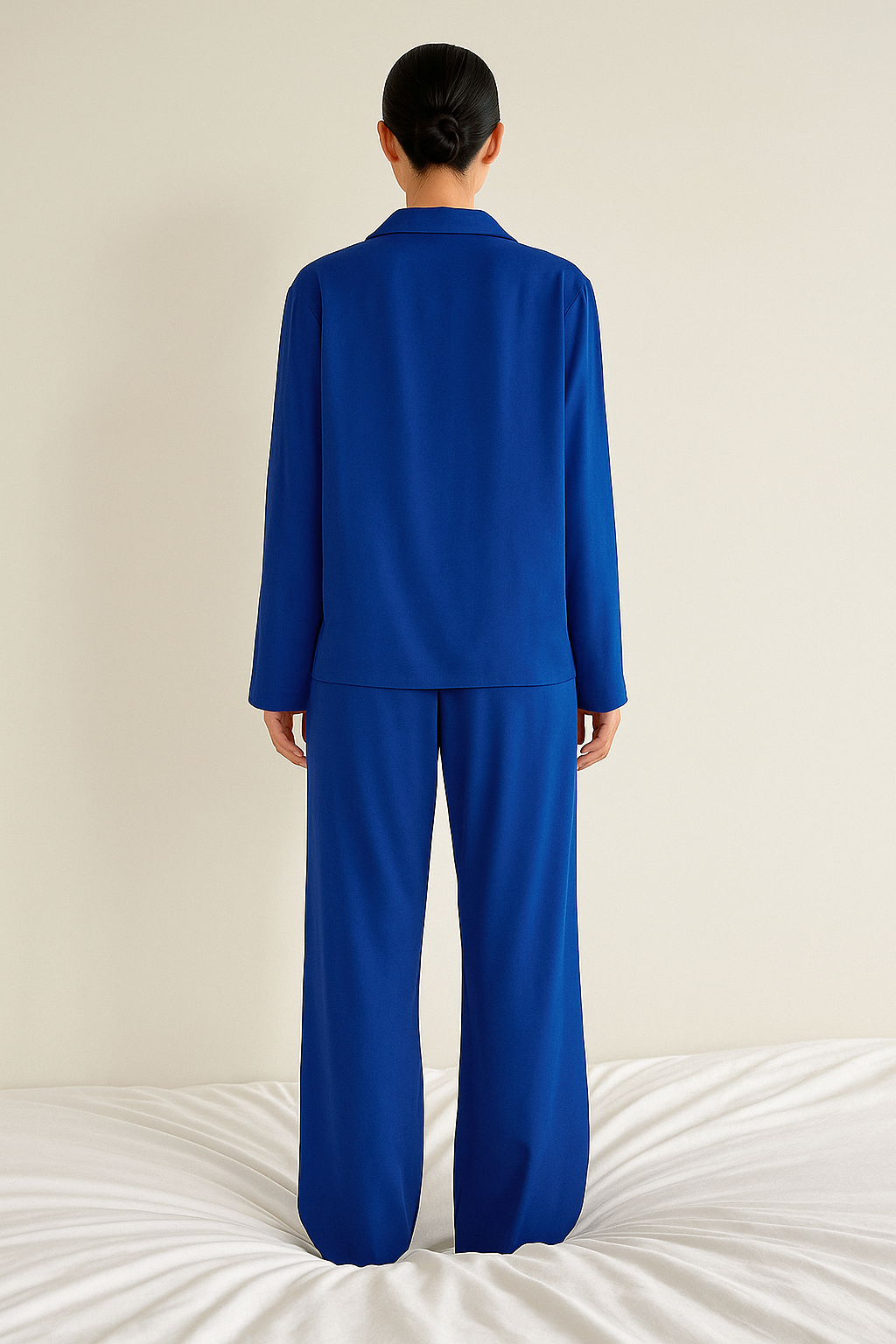 Mune | Satin Pajama Set with Wide Pants