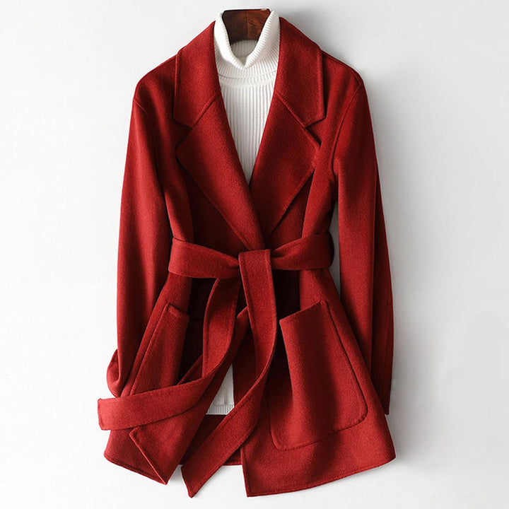 Mune | Stylish Slim Fit Wool Wrap Collar Coat
