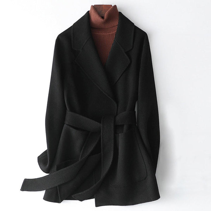 Mune | Stylish Slim Fit Wool Wrap Collar Coat