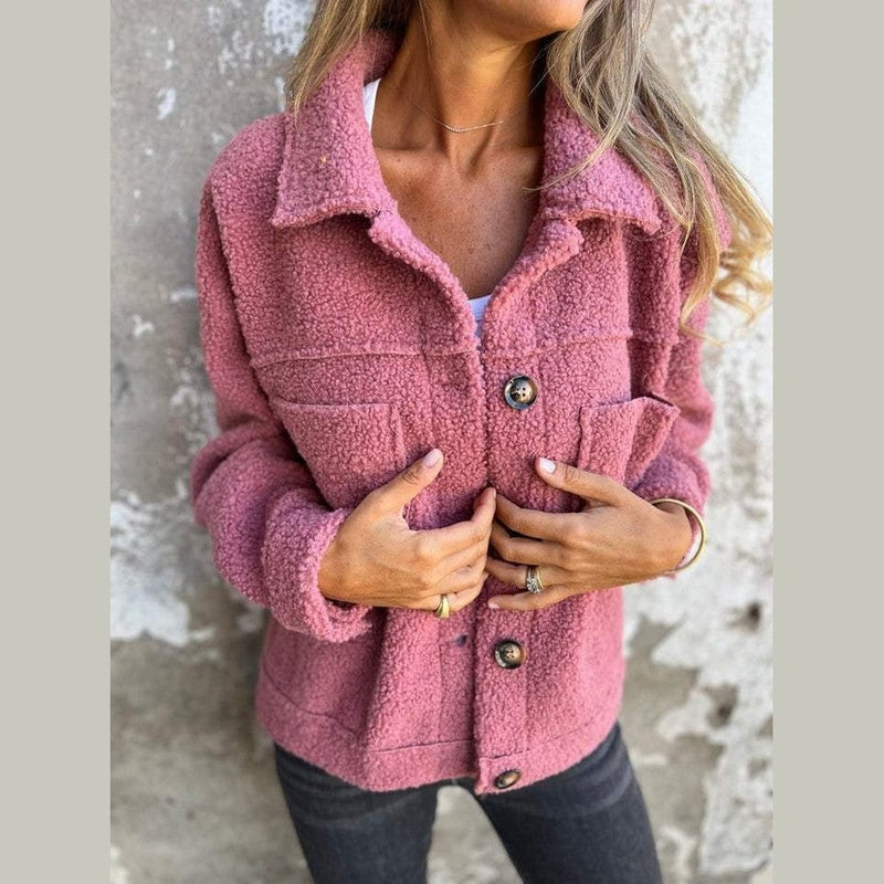 Mune | Women's Sherpa JACK with buttons and chest pockets for autumn