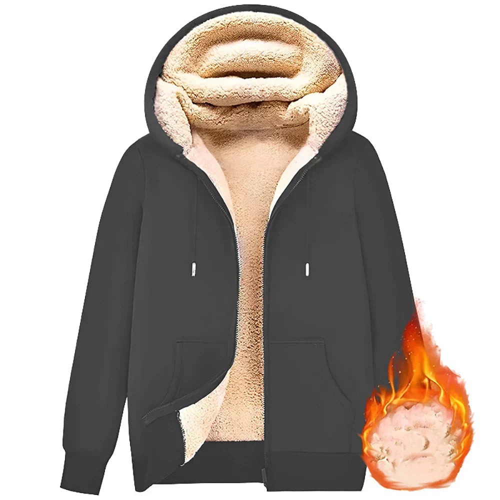 Mune | Hoodie made of Lambswool - warm & soft sweatshirt with hood and plush lining for winter