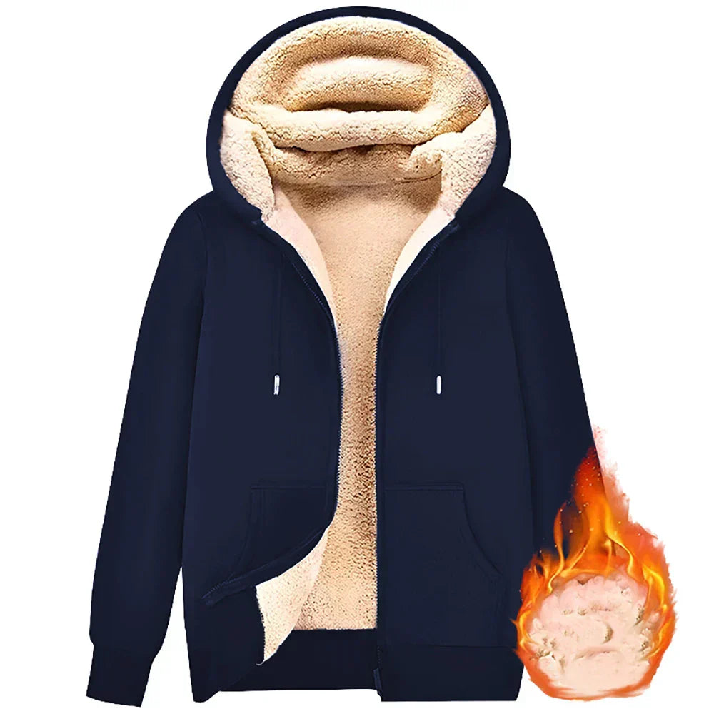 Mune | Hoodie made of Lambswool - warm & soft sweatshirt with hood and plush lining for winter
