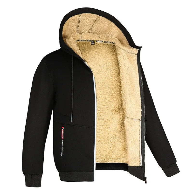 Mune | Hoodie made of Lambswool - warm & soft sweatshirt with hood and plush lining for winter
