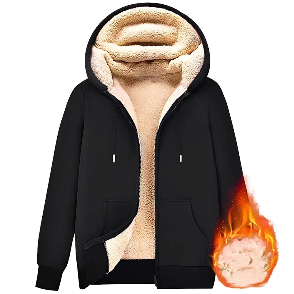 Mune | Hoodie made of Lambswool - warm & soft sweatshirt with hood and plush lining for winter