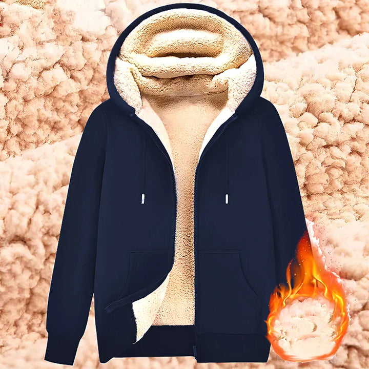 Mune | Hoodie made of Lambswool - warm & soft sweatshirt with hood and plush lining for winter