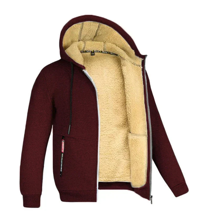 Mune | Hoodie made of Lambswool - warm & soft sweatshirt with hood and plush lining for winter