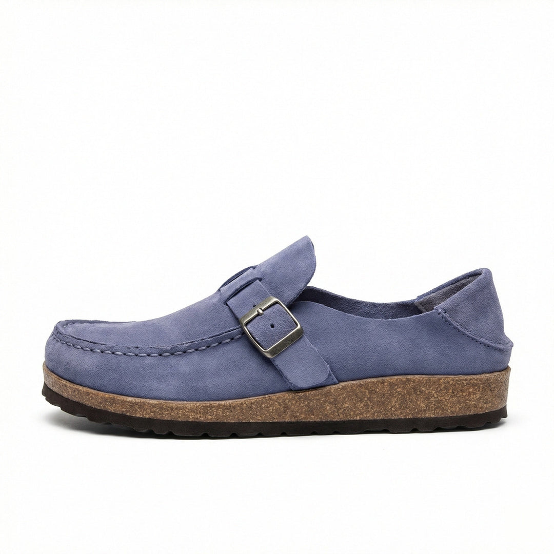 Clogs - Women's Retro Suede Slip-On Mule Mune Fashion