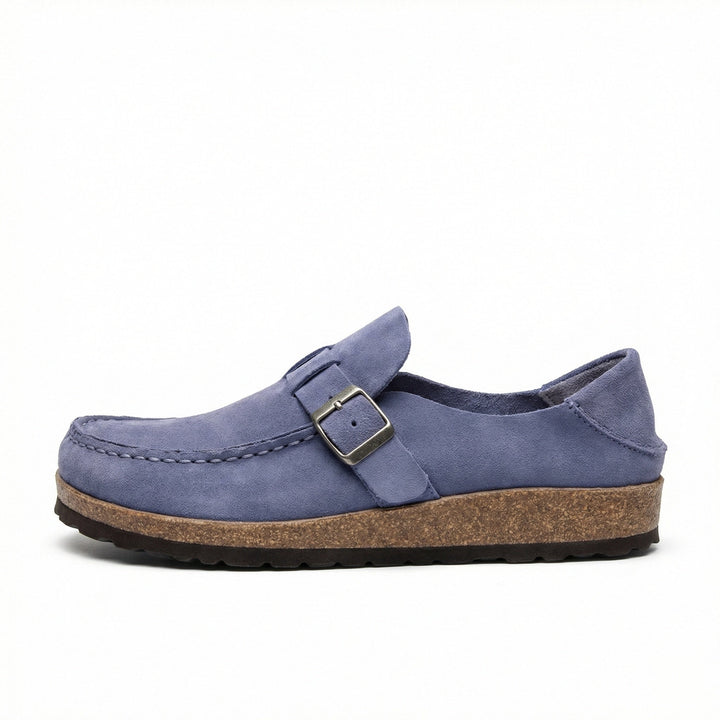 Clogs - Women's Retro Suede Slip-On Mule Mune Fashion