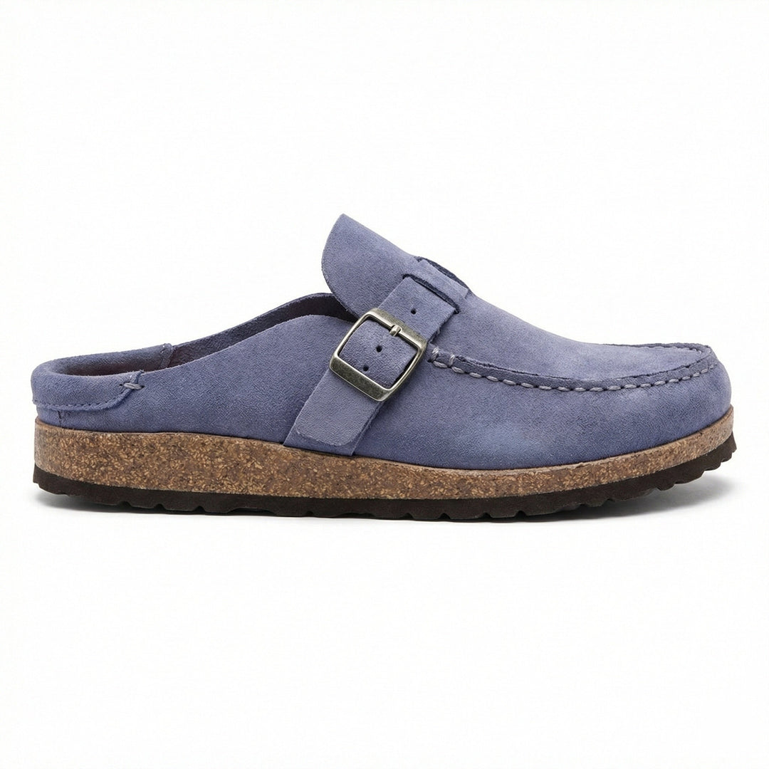 Clogs - Women's Retro Suede Slip-On Mule Mune Fashion