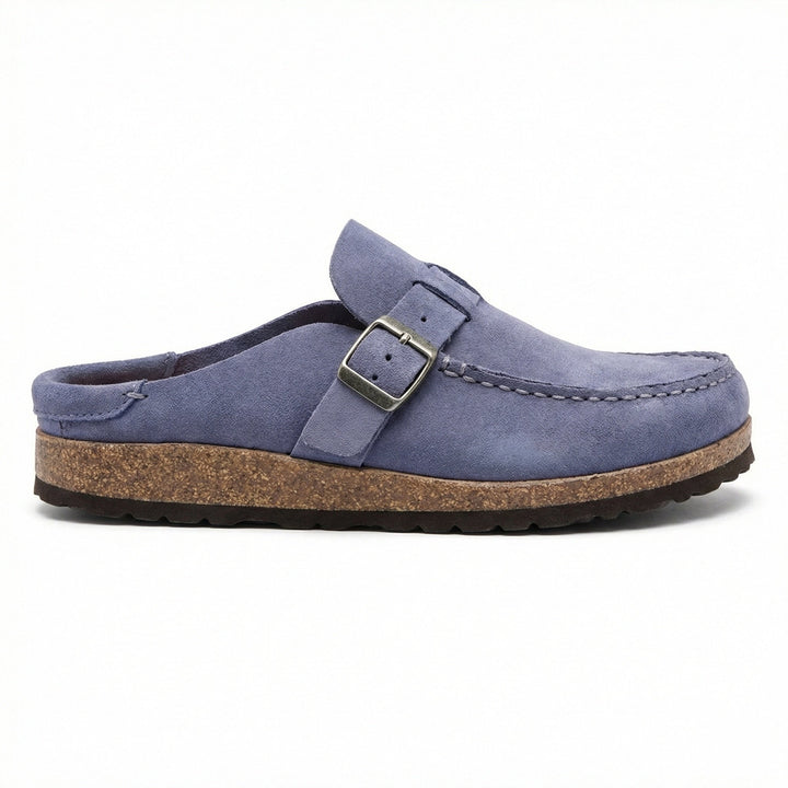 Clogs - Women's Retro Suede Slip-On Mule Mune Fashion