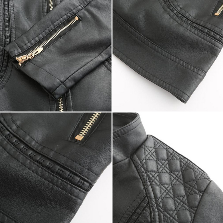 Mune | Stylish leather women's jacket made of genuine leather