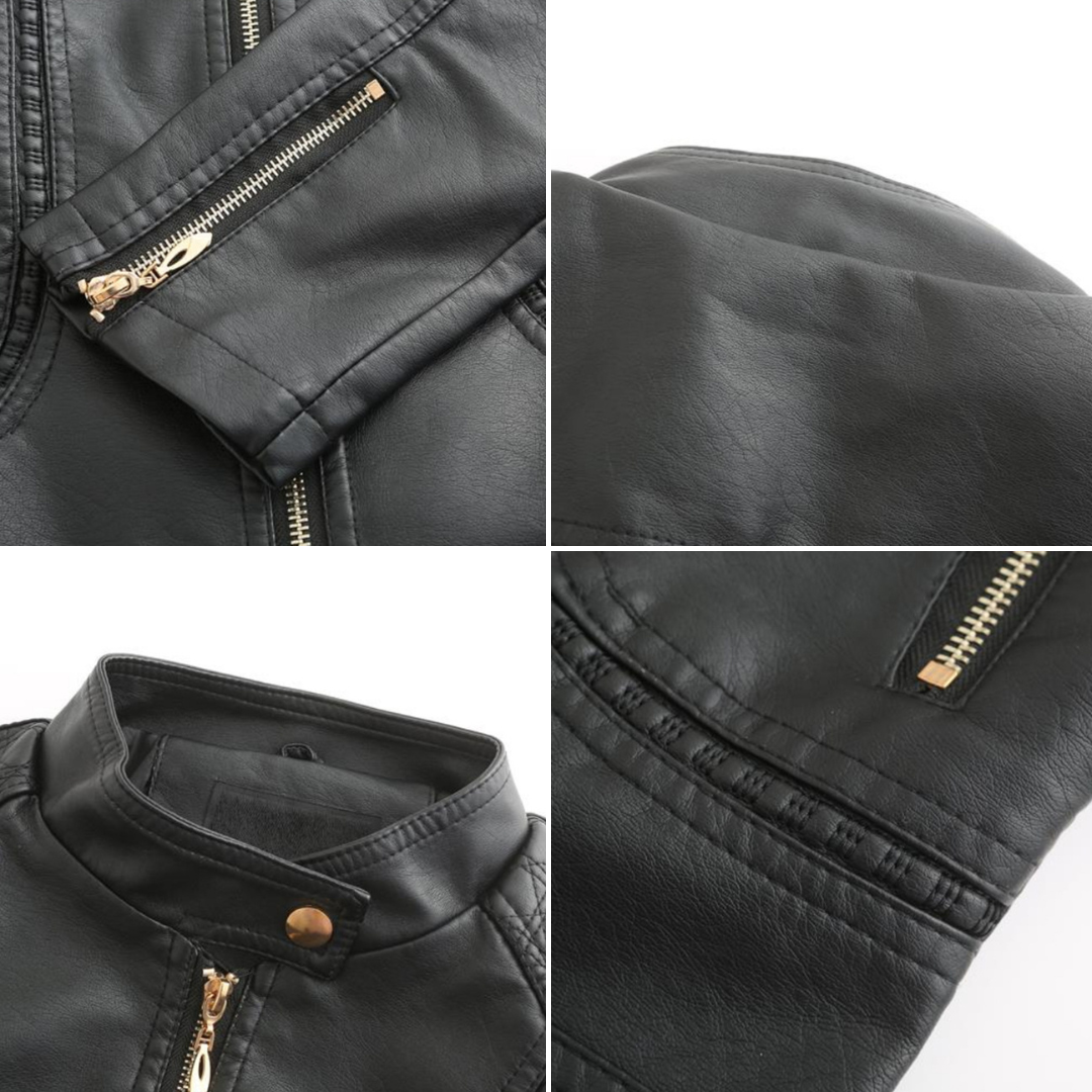 Mune | Stylish leather women's jacket made of genuine leather