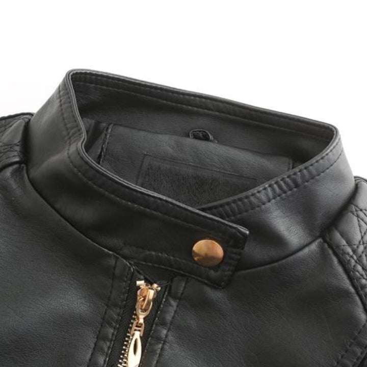 Mune | Stylish leather women's jacket made of genuine leather
