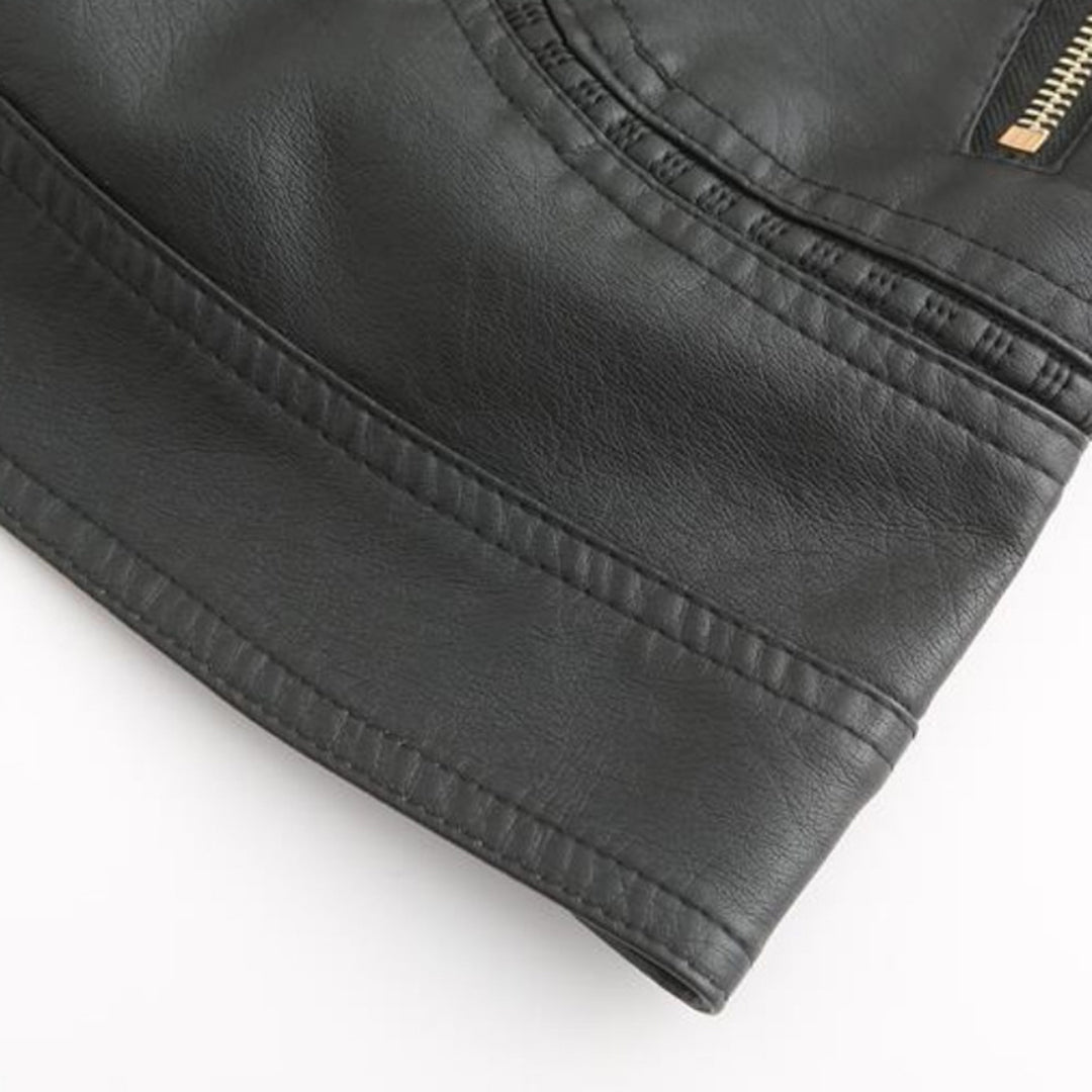 Mune | Stylish leather women's jacket made of genuine leather