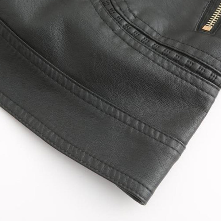 Mune | Stylish leather women's jacket made of genuine leather