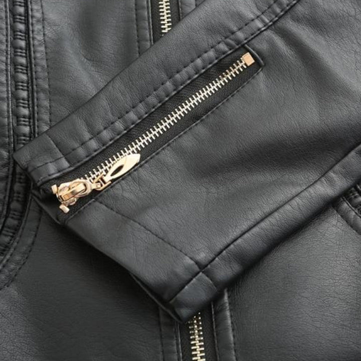 Mune | Stylish leather women's jacket made of genuine leather
