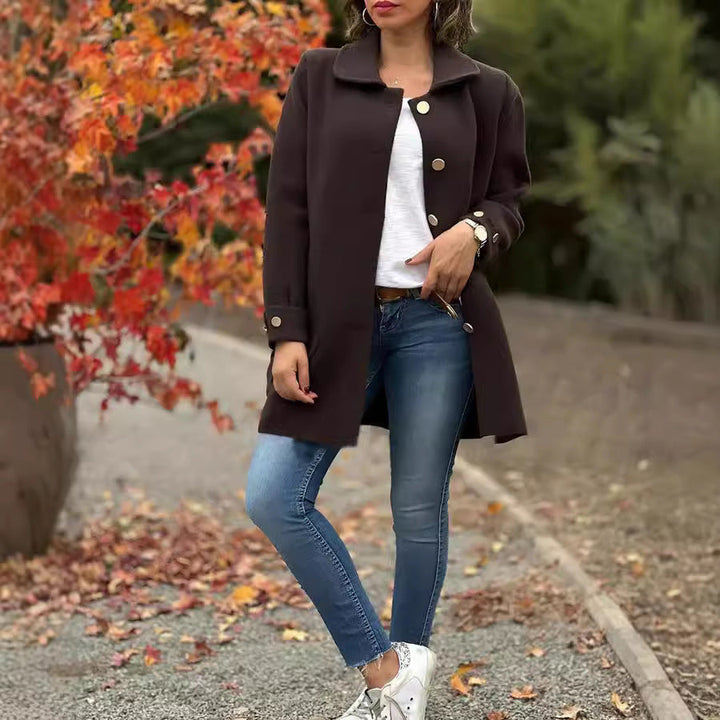 Mune | Women's Oversized Jacket with Large Pockets and Button Details