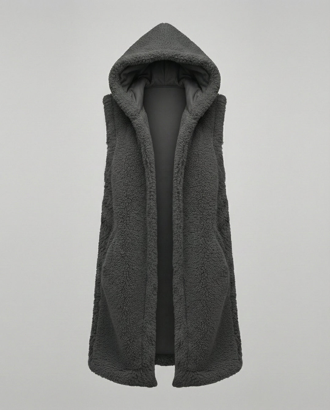Cozy lambswool imitation vest ladies